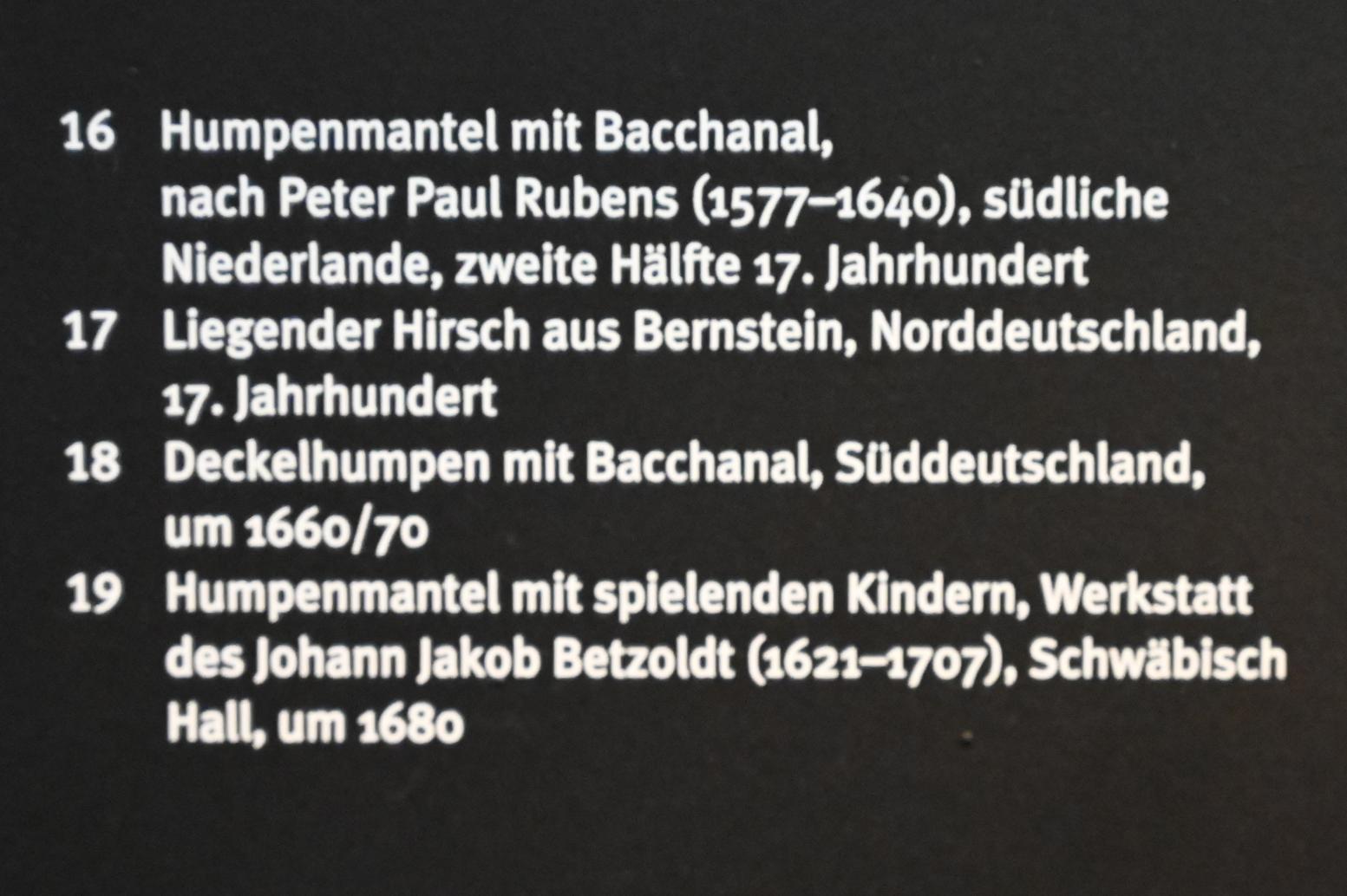 Deckelhumpen mit Bacchanal, Stuttgart, Landesmuseum Württemberg, Kunstkammer, um 1660–1670, Bild 2/2