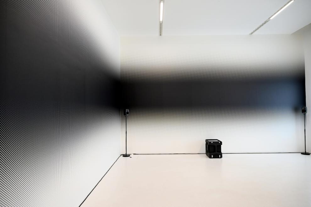Carsten Nicolai (2009–2019), particle noise, Düsseldorf, Kunstsammlung K21, 3. Obergeschoss, 2013, Bild 1/4
