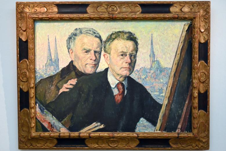 Heinrich Eduard Linde-Walther (1901–1918), Mein Großvater und ich, Lübeck, Museum Behnhaus Drägerhaus, Obergeschoß Haupthaus Saal 0, 1918, Bild 1/2