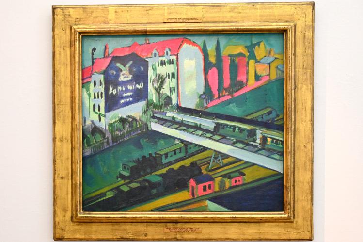 Ernst Ludwig Kirchner (1904–1933): Straßenbahn und Eisenbahn, 1914