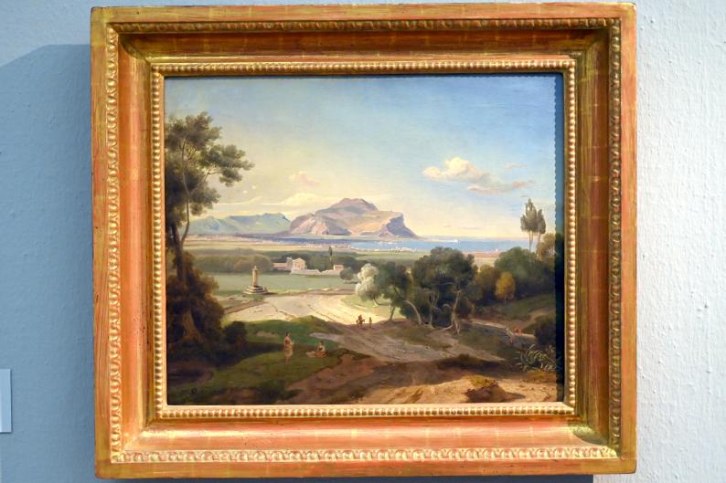 Carl Rottmann (1823–1849), Monte Pellegrino, Lübeck, Museum Behnhaus Drägerhaus, Obergeschoß Flügel Saal 4, nach 1833