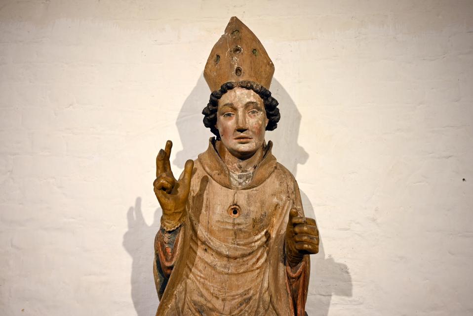 Hl. Nikolaus, Lübeck, Burgkloster, jetzt Lübeck, St. Annen-Museum, Saal 1, um 1400, Bild 2/3