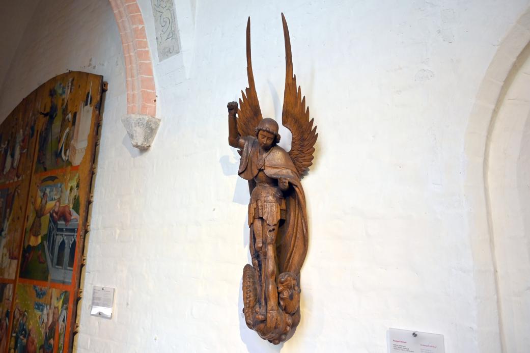 Erzengel Michael, Lübeck, St. Annen-Museum, Saal 2, Ende 15. Jhd., Bild 2/3