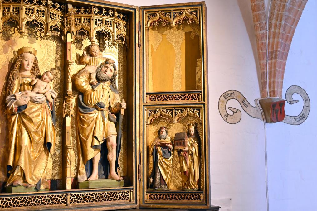 Imperialissima-Meister (Umkreis) (1500), Rese-Altar, Lübeck, Marienkirche, jetzt Lübeck, St. Annen-Museum, Saal 9, um 1500, Bild 3/5