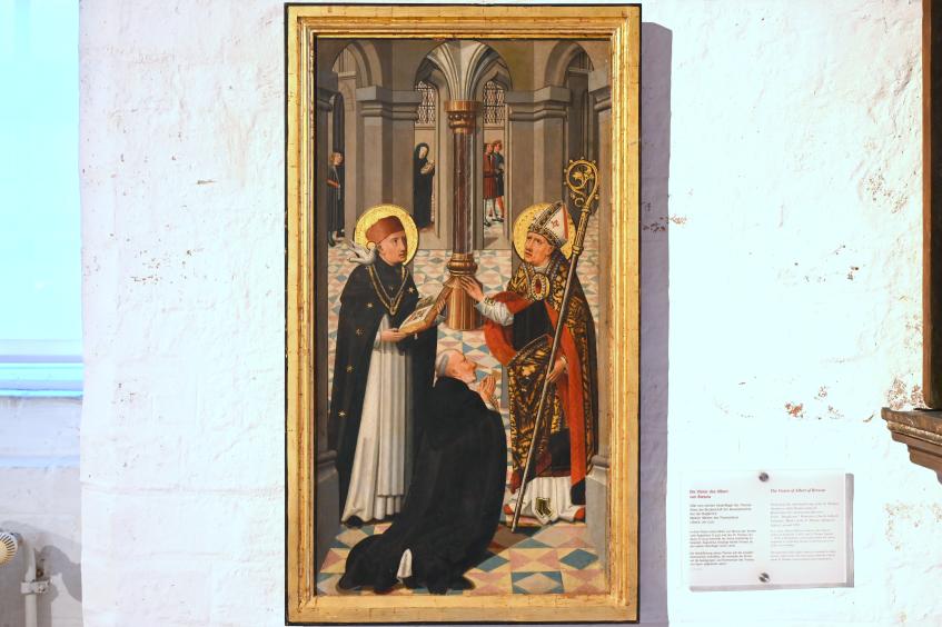 Meister des Thomasaltars (1520), Die Vision des Albert von Brescia, Lübeck, Burgkloster, jetzt Lübeck, St. Annen-Museum, Saal 9, um 1520
