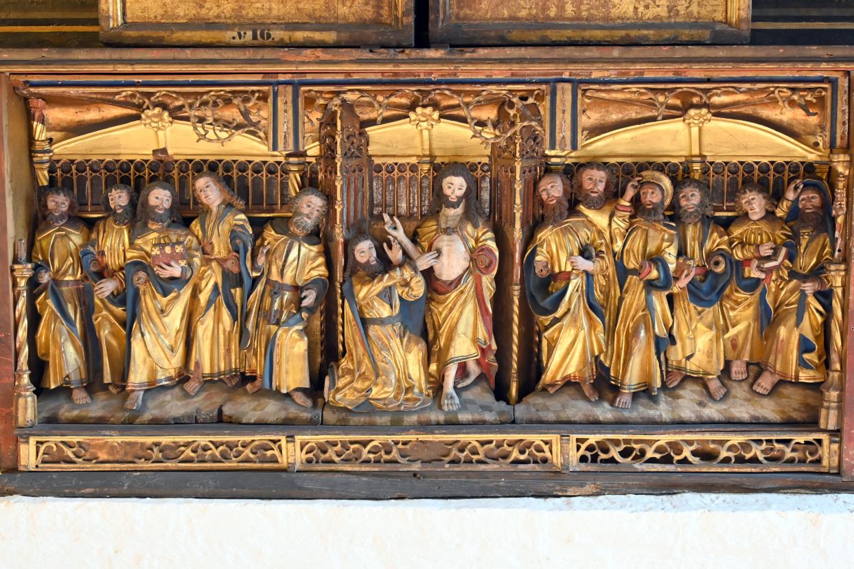 Meister des Thomasaltars (1520), Thomas-Altar der Bruderschaft der Brauersknechte, Lübeck, Burgkloster, jetzt Lübeck, St. Annen-Museum, Saal 9, um 1520, Bild 2/3