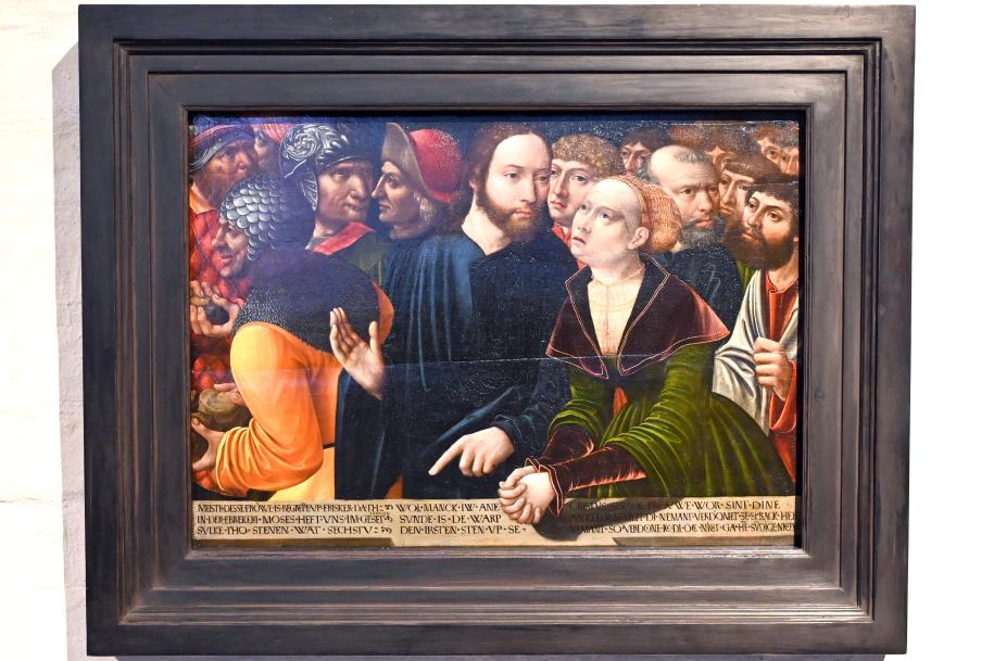Hans Kemmer (1530–1556), Christus und die Ehebrecherin, Lübeck, St. Annen-Museum, Saal 14, um 1535