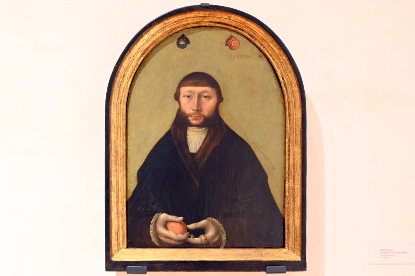 Hans Kemmer (1530–1556), Porträt des Hans Sonnenschein, Lübeck, St. Annen-Museum, Saal 13, 1534