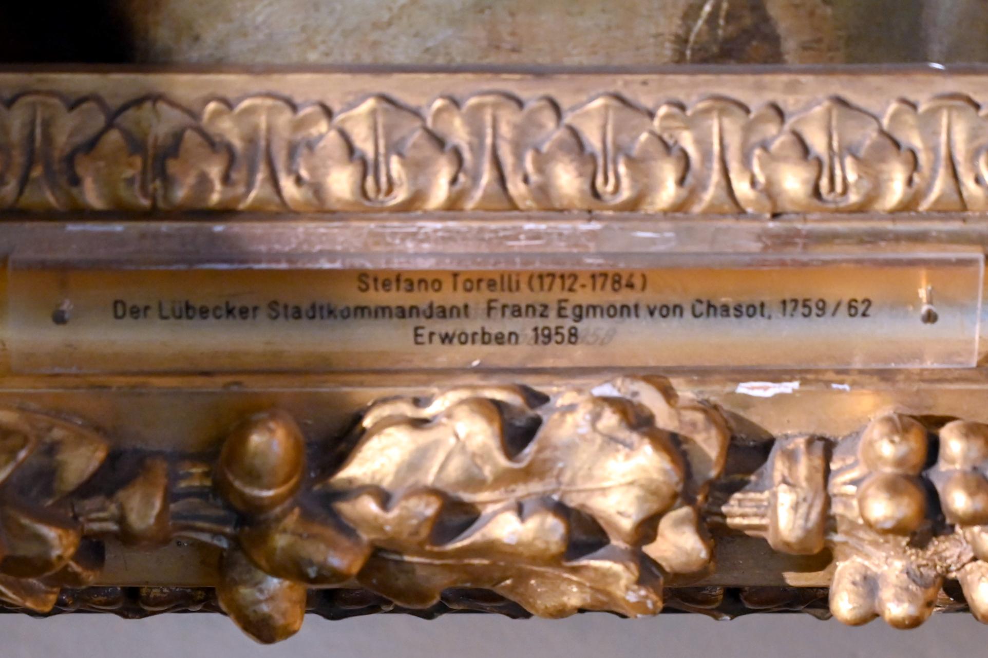 Stefano Torelli (1760–1762), Der Lübecker Stadtkommandant Franz Egmont von Chasot, Lübeck, St. Annen-Museum, Obergeschoß, Saal 21, 1759–1762, Bild 2/2