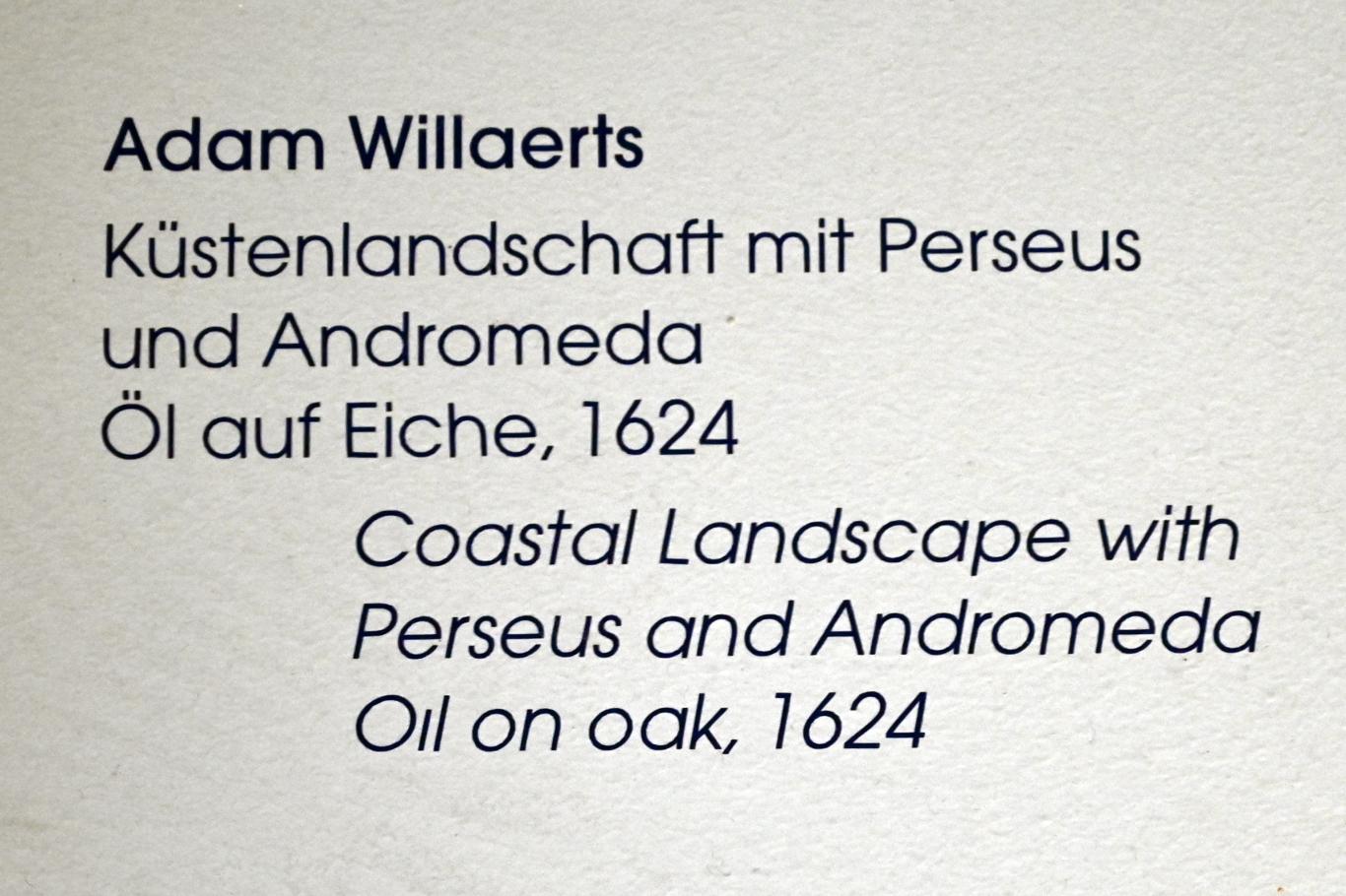 Adam Willaerts (1624–1651), Küstenlandschaft mit Perseus und Andromeda, Lübeck, St. Annen-Museum, Obergeschoß, Saal 13, 1624, Bild 2/2