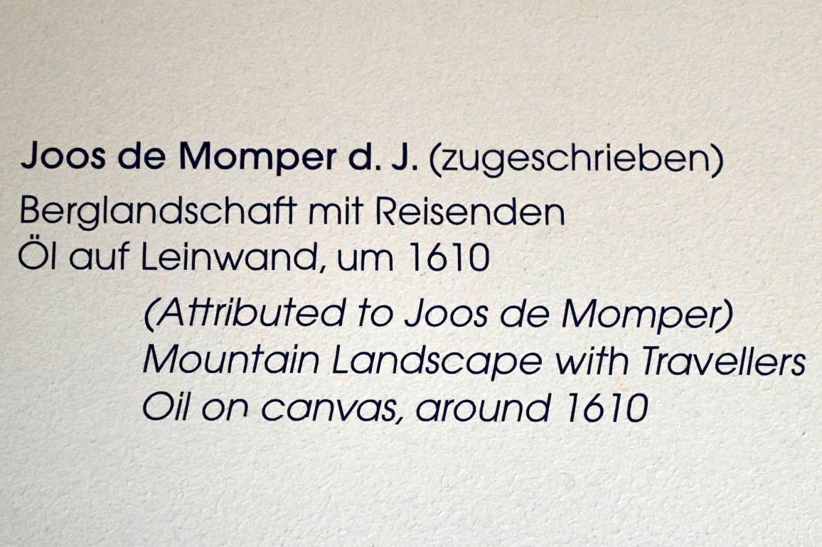 Joos de Momper (1595–1625), Berglandschaft mit Reisenden, Lübeck, St. Annen-Museum, Obergeschoß, Saal 13, um 1610, Bild 2/2