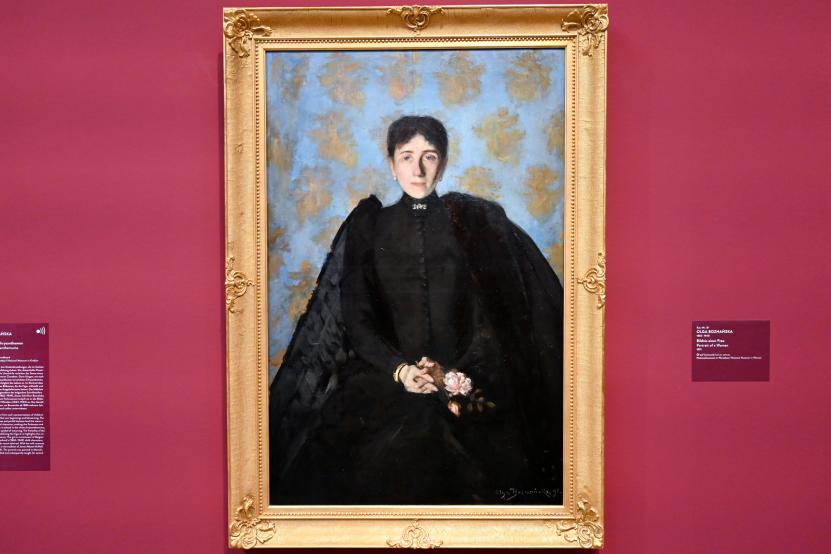 Olga Boznańska (1889–1921), Bildnis einer Frau, München, Kunsthalle, Ausstellung "Polnischer Symbolismus um 1900" vom 25.03.-07.08.2022, Saal 8 - Porträts, 1891