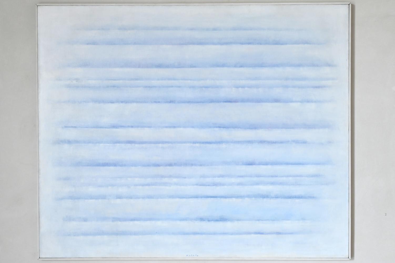 Václav Boštík (1941–1978), Fissionnement en bleu I (Riffelung in Blau), Köln, Museum Kolumba, Ausstellung "In die Weite – Aspekte jüdischen Lebens in Deutschland" vom 15.09.2021-15.08.2022, Raum 12, 1970