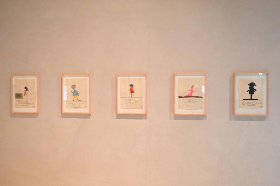 John Elsas (1930), Arbeiten auf Papier, Köln, Museum Kolumba, Ausstellung "In die Weite – Aspekte jüdischen Lebens in Deutschland" vom 15.09.2021-15.08.2022, Raum 18, um 1925–1935, Bild 2/2