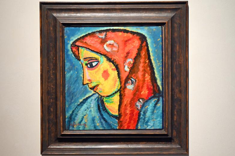 Alexej von Jawlensky (1893–1938): Ohne Titel (Mädchen mit rotem Kopftuch), um 1911–1913