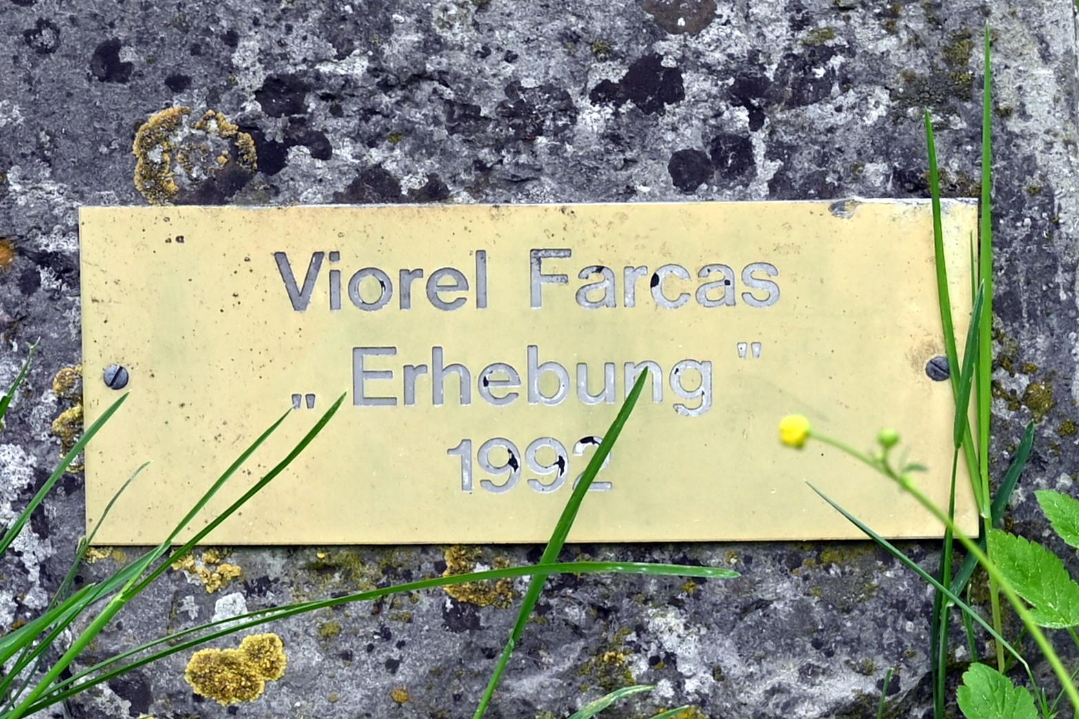 Viorel Farcas (1992), Erhebung, Beratzhausen, Europa-Skulpturenpark, Nördliche Laberwiesen, 1992, Bild 7/8