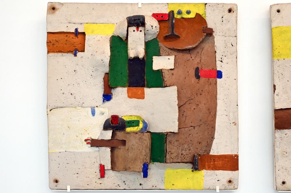 Lothar Fischer (1959–2004), Variationen über "Der Familientag", Neumarkt in der Oberpfalz, Museum Lothar Fischer, Obergeschoß Raum 2, 1965, Bild 2/8