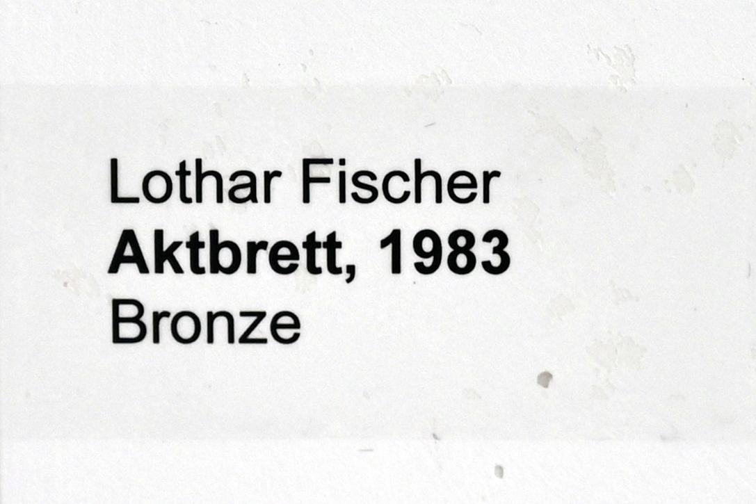 Lothar Fischer (1959–2004), Aktbrett, Neumarkt in der Oberpfalz, Museum Lothar Fischer, Obergeschoß Raum 5, 1983, Bild 4/4