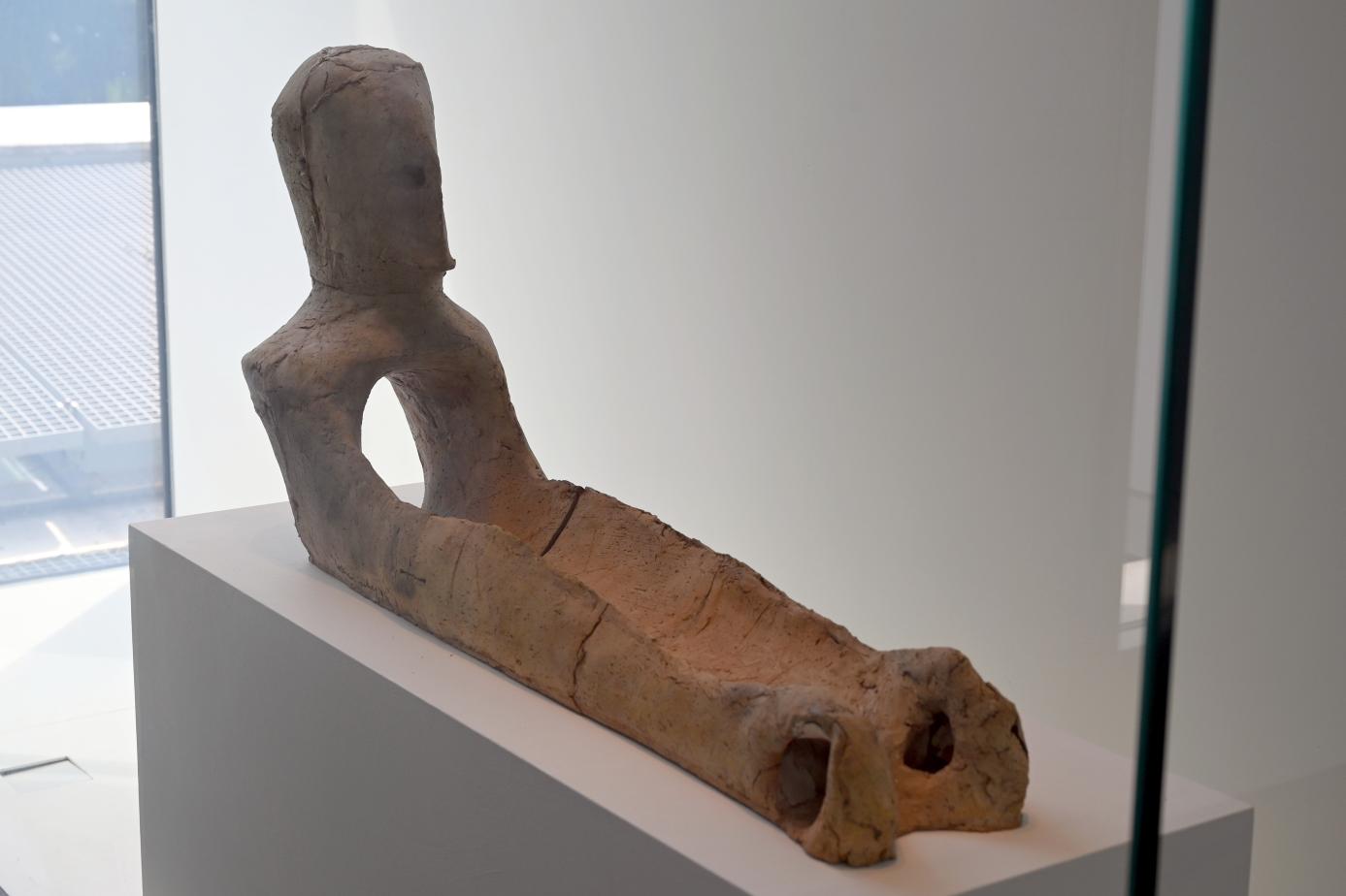 Lothar Fischer (1959–2004), Männliche Sphinxbüste, Neumarkt in der Oberpfalz, Museum Lothar Fischer, Obergeschoß Raum 5, 1994, Bild 2/4