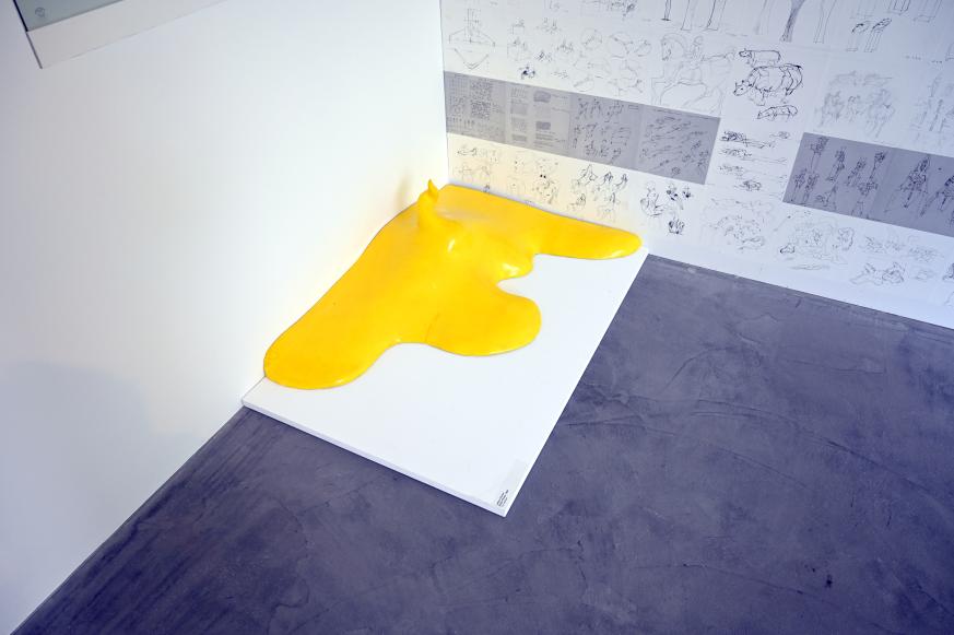 Lothar Fischer (1959–2004), Gelbe Pfütze, Neumarkt in der Oberpfalz, Museum Lothar Fischer, Obergeschoß Raum 6, 1968, Bild 2/4