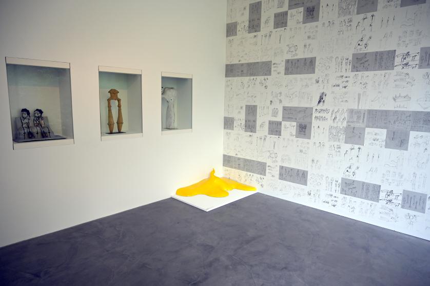 Lothar Fischer (1959–2004), Gelbe Pfütze, Neumarkt in der Oberpfalz, Museum Lothar Fischer, Obergeschoß Raum 6, 1968, Bild 3/4