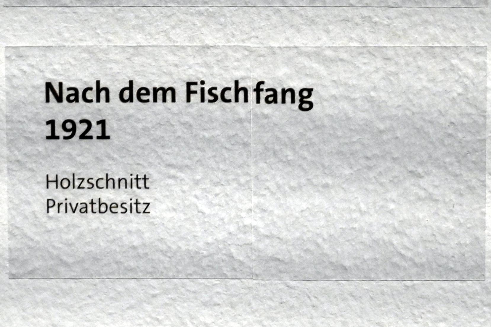 Max Pechstein (1895–1953), Nach dem Fischfang, Zwickau, Kunstsammlungen, Max-Pechstein-Museum - Seegewohnheiten, 1921, Bild 2/2
