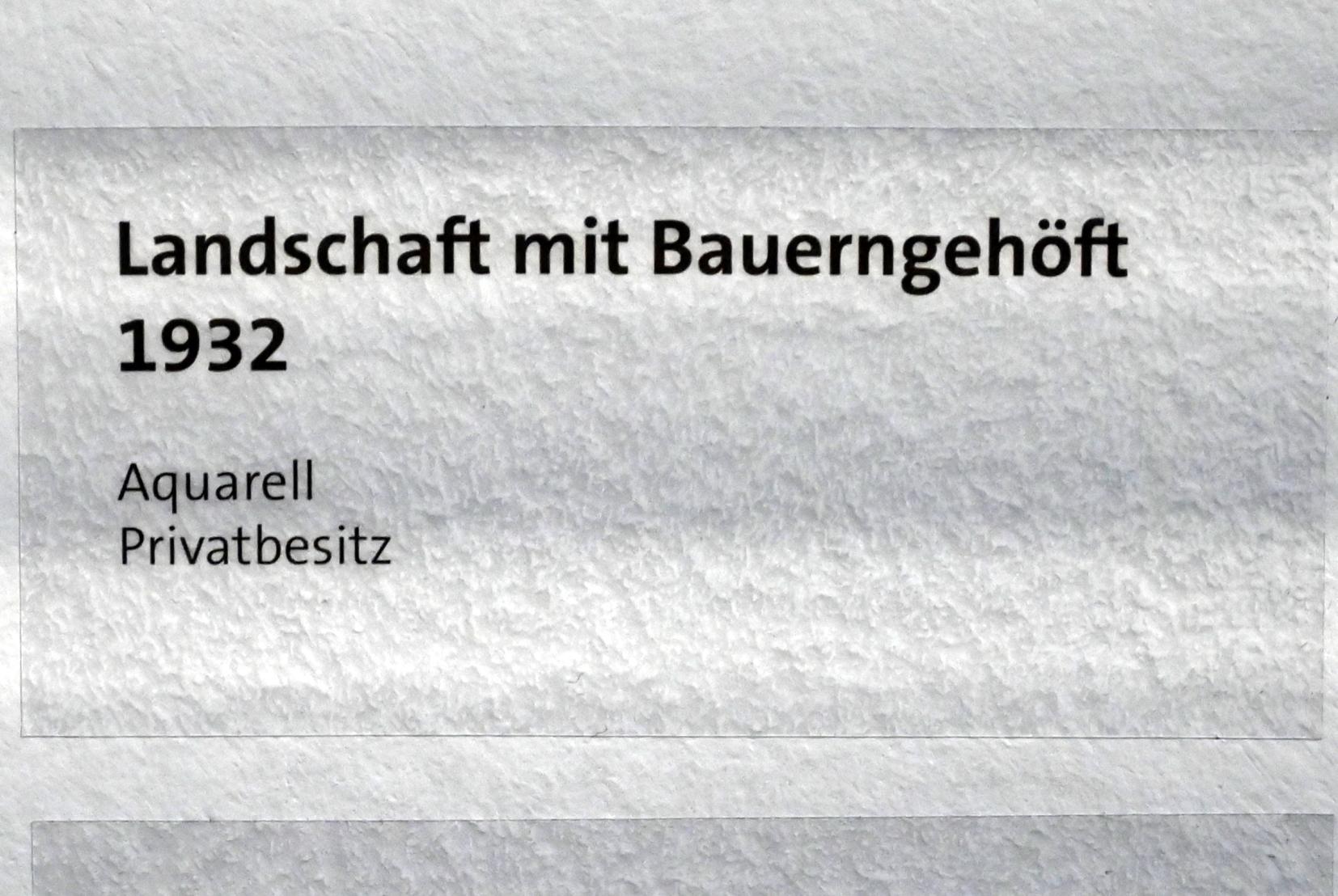 Max Pechstein (1895–1953), Landschaft mit Bauerngehöft, Zwickau, Kunstsammlungen, Max-Pechstein-Museum - Seegewohnheiten, 1932, Bild 2/2