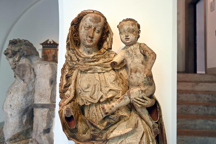 Mondsichelmadonna, Zwickau, Kunstsammlungen, Im Himmel zu Hause, um 1470–1480, Bild 2/3