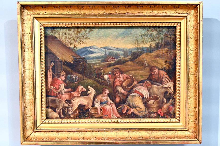 Jacopo Bassano (Nachahmer) (1577), Der Frühling, Zwickau, Kunstsammlungen, Altmeisterliches, nach 1576