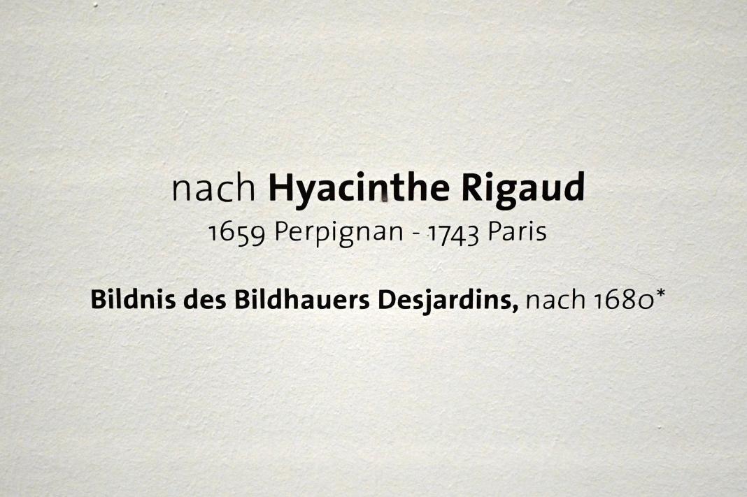 Hyacinthe Rigaud (Nachahmer) (1681), Bildnis des Bildhauers Desjardins, Zwickau, Kunstsammlungen, Altmeisterliches, nach 1680, Bild 2/2