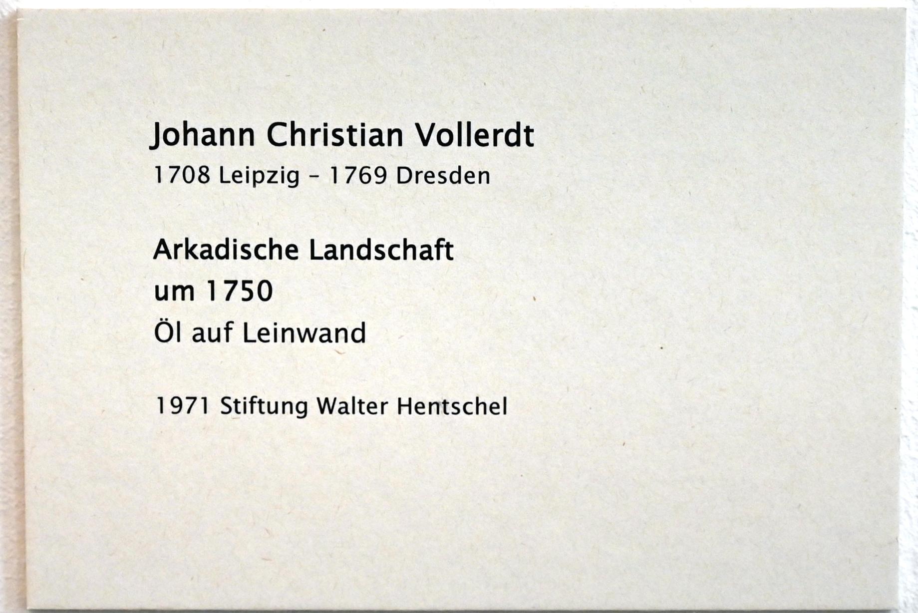 Johann Christian Vollerdt (1750–1751), Arkadische Landschaft, Zwickau, Kunstsammlungen, Zeit der Empfindsamkeit, um 1750, Bild 2/2