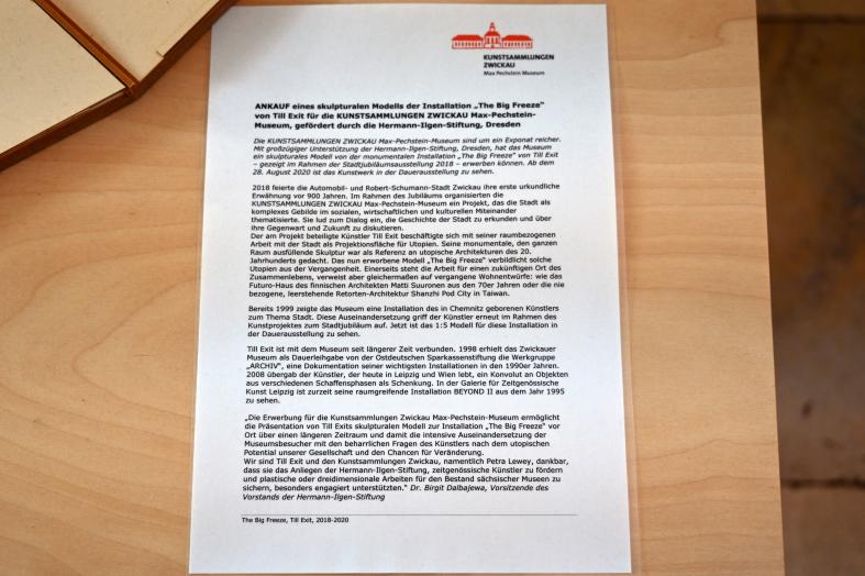 Till Exit (2019), The Big Freeze, Zwickau, Kunstsammlungen, Im Jetzt, 2018–2020, Bild 4/4
