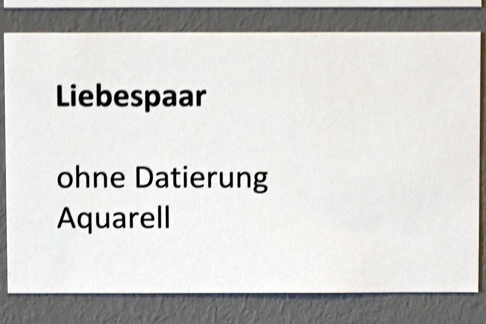 Albert Hennig (1948–1976), Liebespaar, Zwickau, Kunstsammlungen, Albert Hennig, Undatiert, Bild 2/2