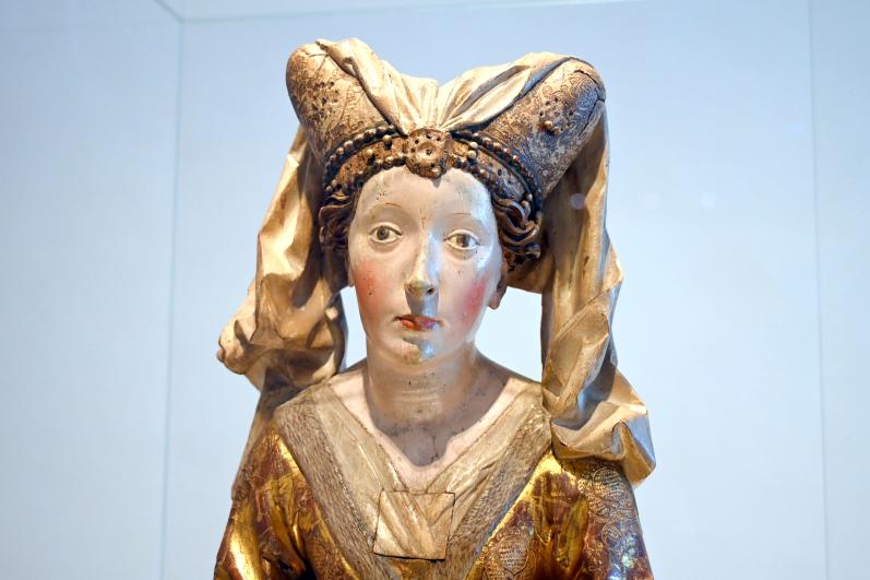 Michel Erhart (1472–1516), Reliquienbüste der Hl. Maria Magdalena, Ulm, Museum Ulm, Saal 3, um 1475–1480, Bild 2/5