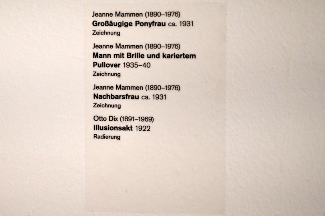 Otto Dix (1913–1949), Illusionsakt, Ulm, Museum Ulm, Saal 4, 1922, Bild 2/2