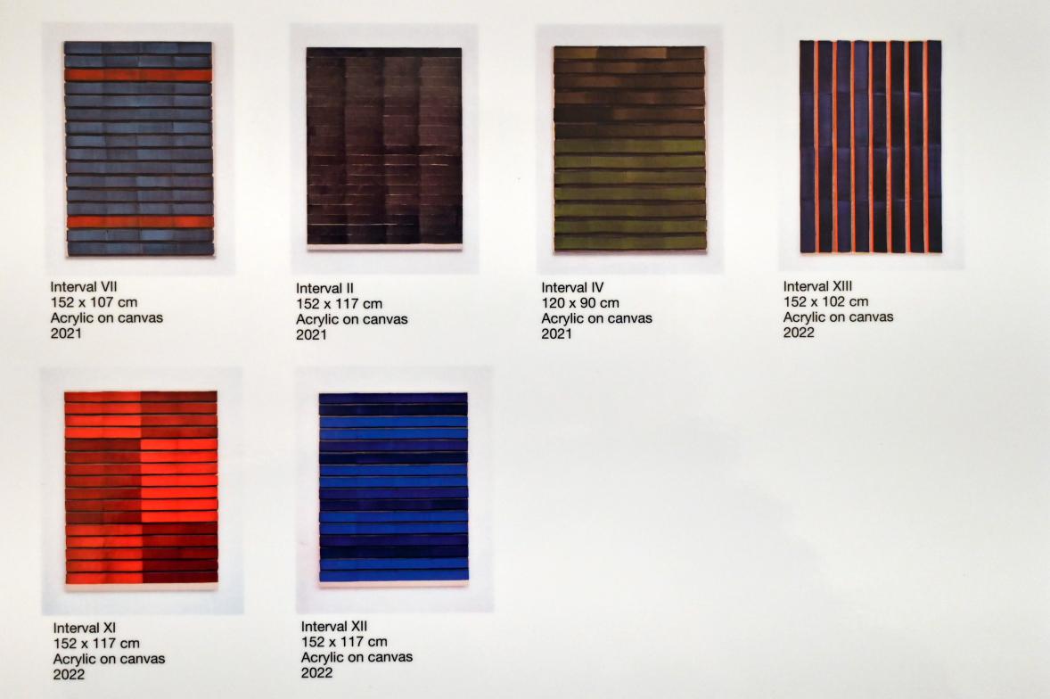 Jost Münster (2016–2022), Interval XI, Ulm, Museum Ulm, Saal 10b, 2022, Bild 2/2