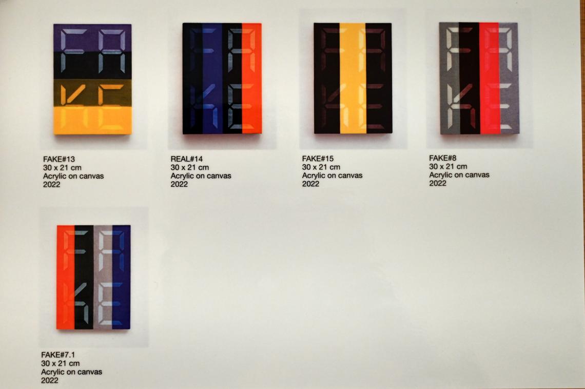 Jost Münster (2016–2022), FAKE#7.1, Ulm, Museum Ulm, Saal 10c, 2022, Bild 2/2