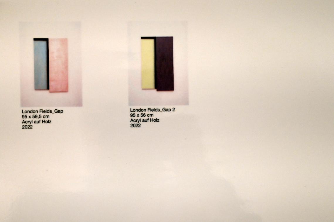 Jost Münster (2016–2022), London Fields_Gap, Ulm, Museum Ulm, Saal 10d, 2022, Bild 2/2