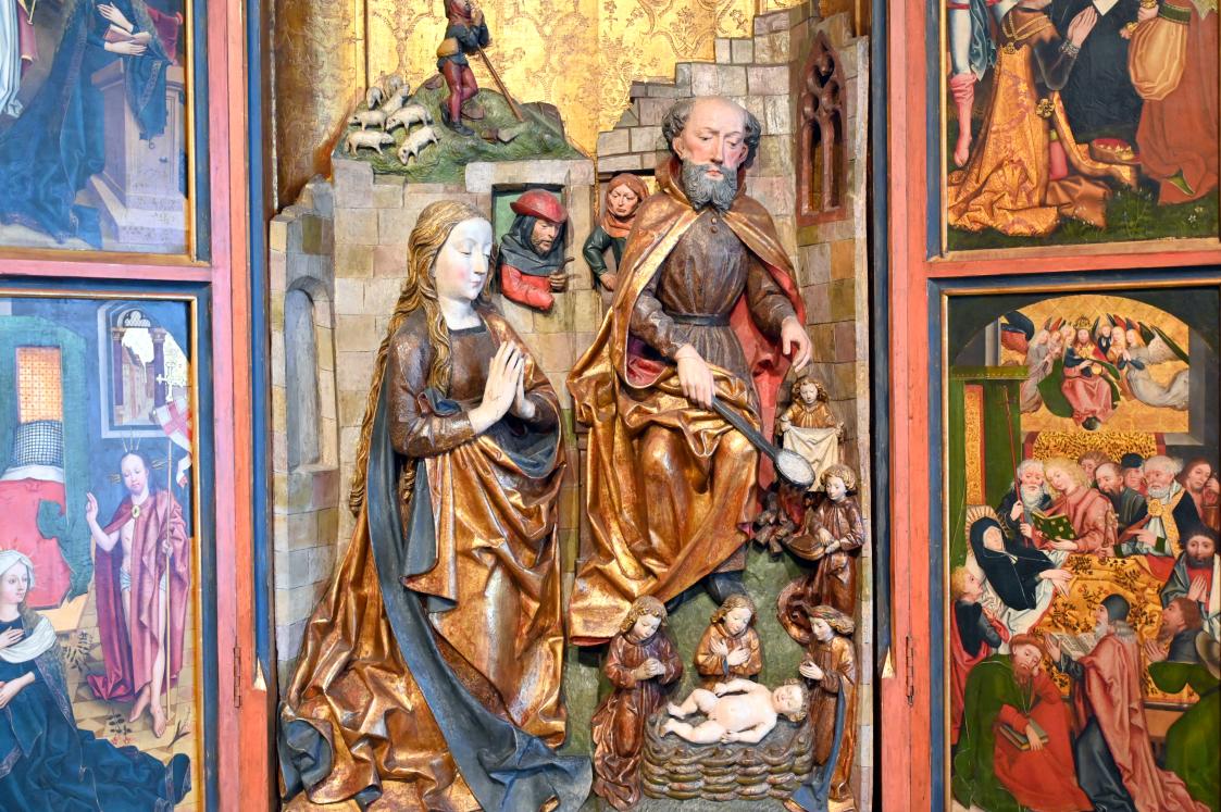 Flügelaltar aus dem Kartäuserkloster Buxheim, Buxheim, ehemalige Reichskartause, jetzt Salesianerkloster, jetzt Ulm, Museum Ulm, Saal 12c, um 1510, Bild 2/3