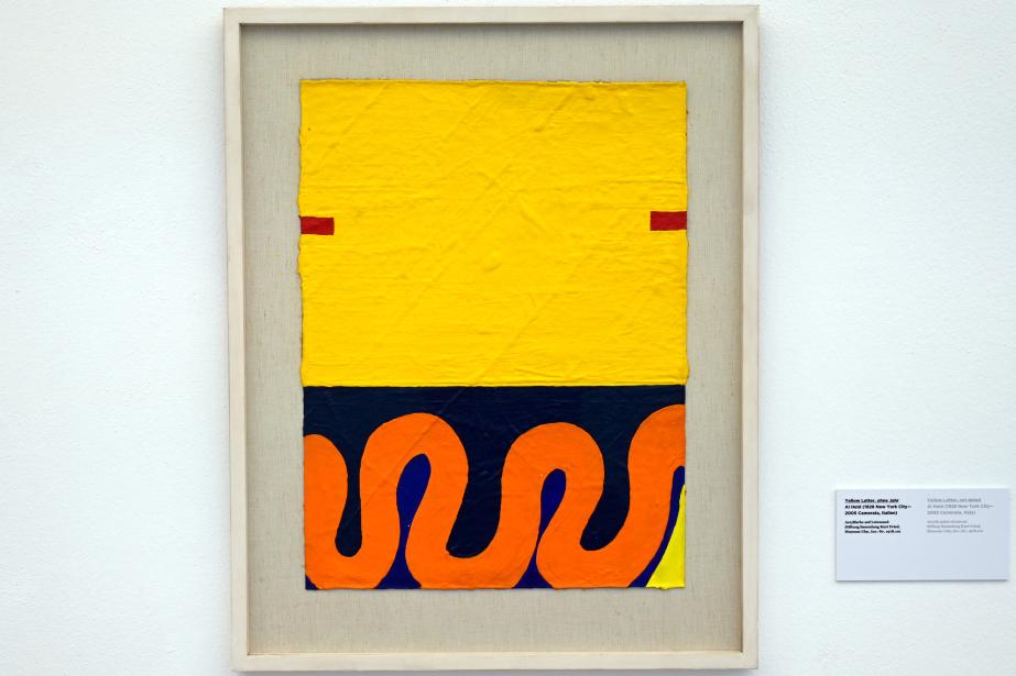 Al Held (1964–1975): Yellow Letter, Undatiert