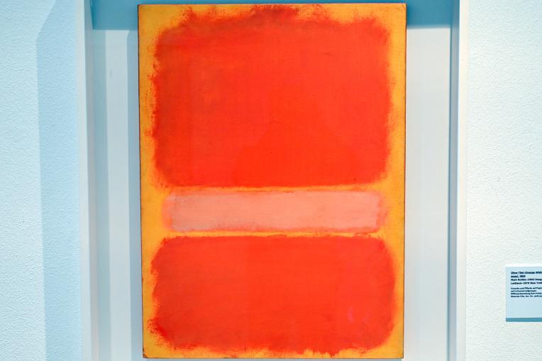 Mark Rothko (1944–1969), Ohne Titel (Orange White Orange), Ulm, Museum Ulm, Saal 7e, 1969, Bild 2/3