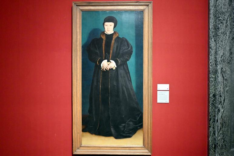 Hans Holbein der Jüngere (1517–1543), Porträt Christinas von Dänemark, London, National Gallery, Saal 12, 1538