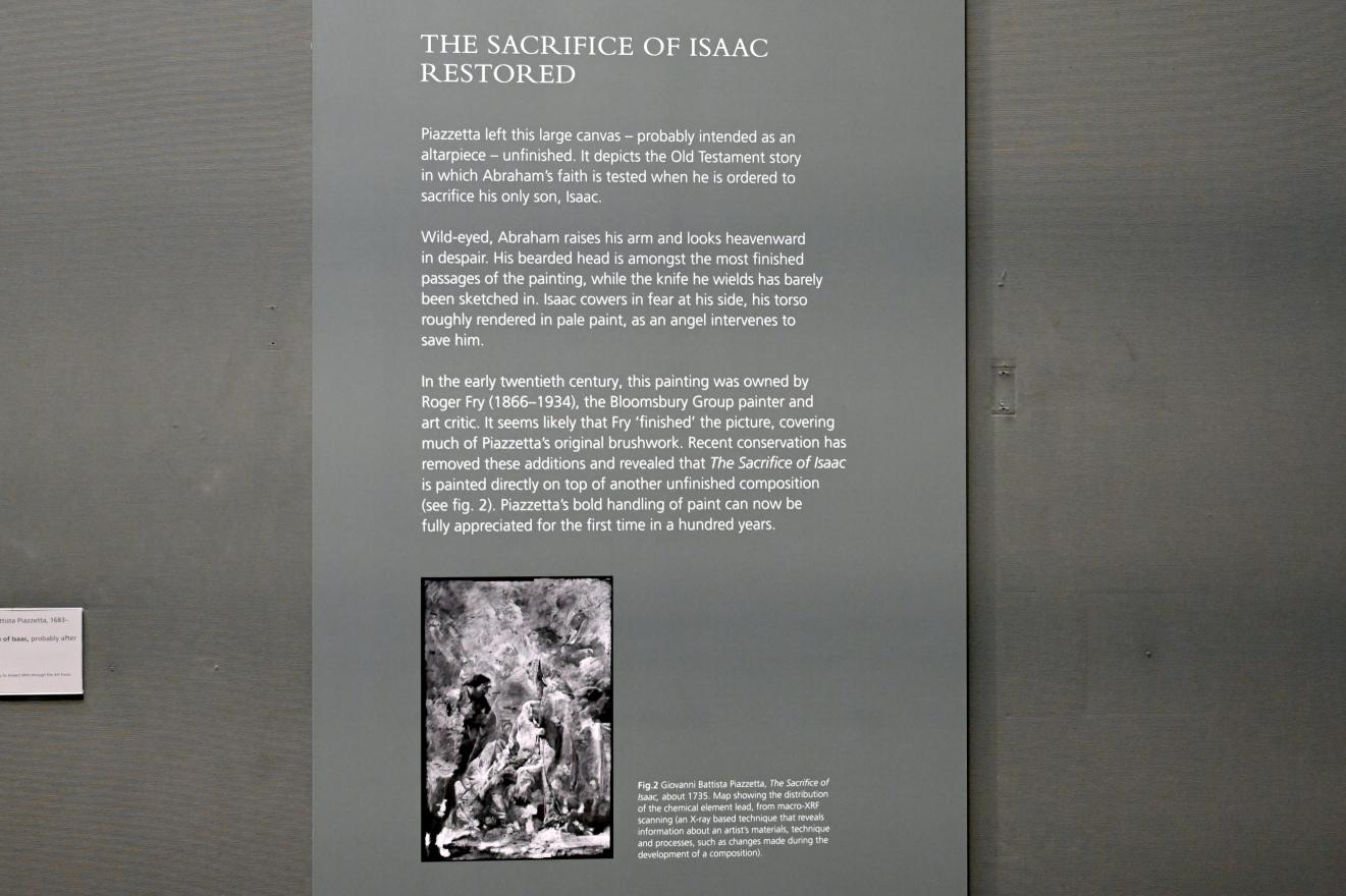 Giovanni Battista (Giambattista) Piazzetta (1717–1745), Die Opferung Isaaks, London, National Gallery, Saal 39, nach 1735, Bild 3/3