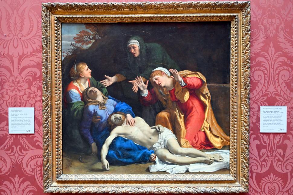 Annibale Carracci (1582–1609), Beweinung Christi ("Die drei Marien"), London, National Gallery, Saal 35, um 1604