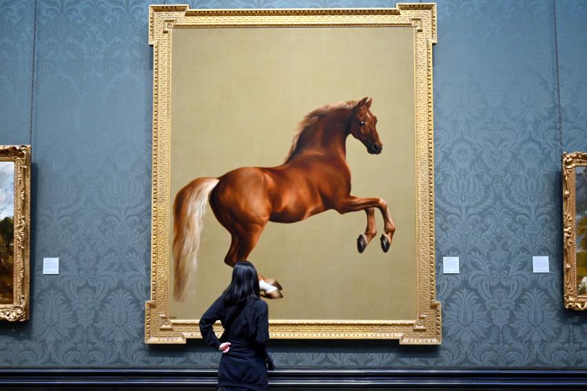 George Stubbs (1762–1769), Whistlejacket, London, National Gallery, Saal 34, um 1762, Bild 2/3