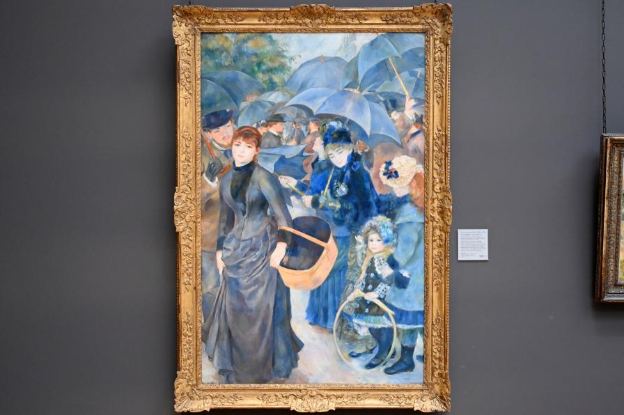 Auguste Renoir (Pierre-Auguste Renoir) (1866–1918), Die Regenschirme, London, National Gallery, Saal 41, um 1881–1886