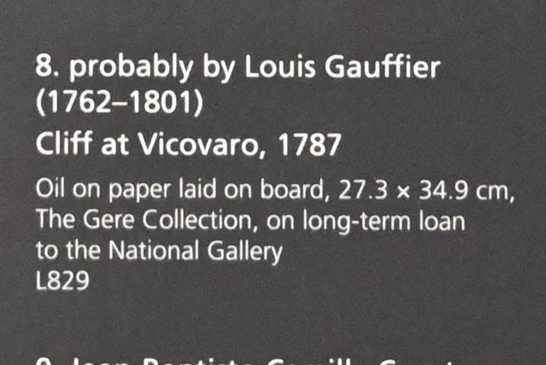 Louis Gauffier (1787–1793), Klippe bei Vicovaro, London, National Gallery, Saal 43, 1787, Bild 2/2