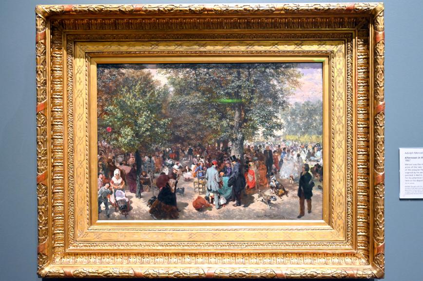 Adolph von Menzel (1844–1888): Nachmittags im Jardin des Tuileries, 1867
