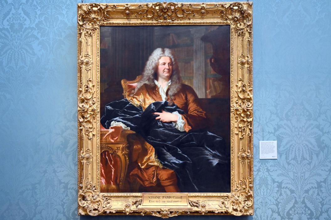 Hyacinthe Rigaud (1688–1740), Porträt des Antoine Pâris, London, National Gallery, Saal 33, 1724, Bild 1/2