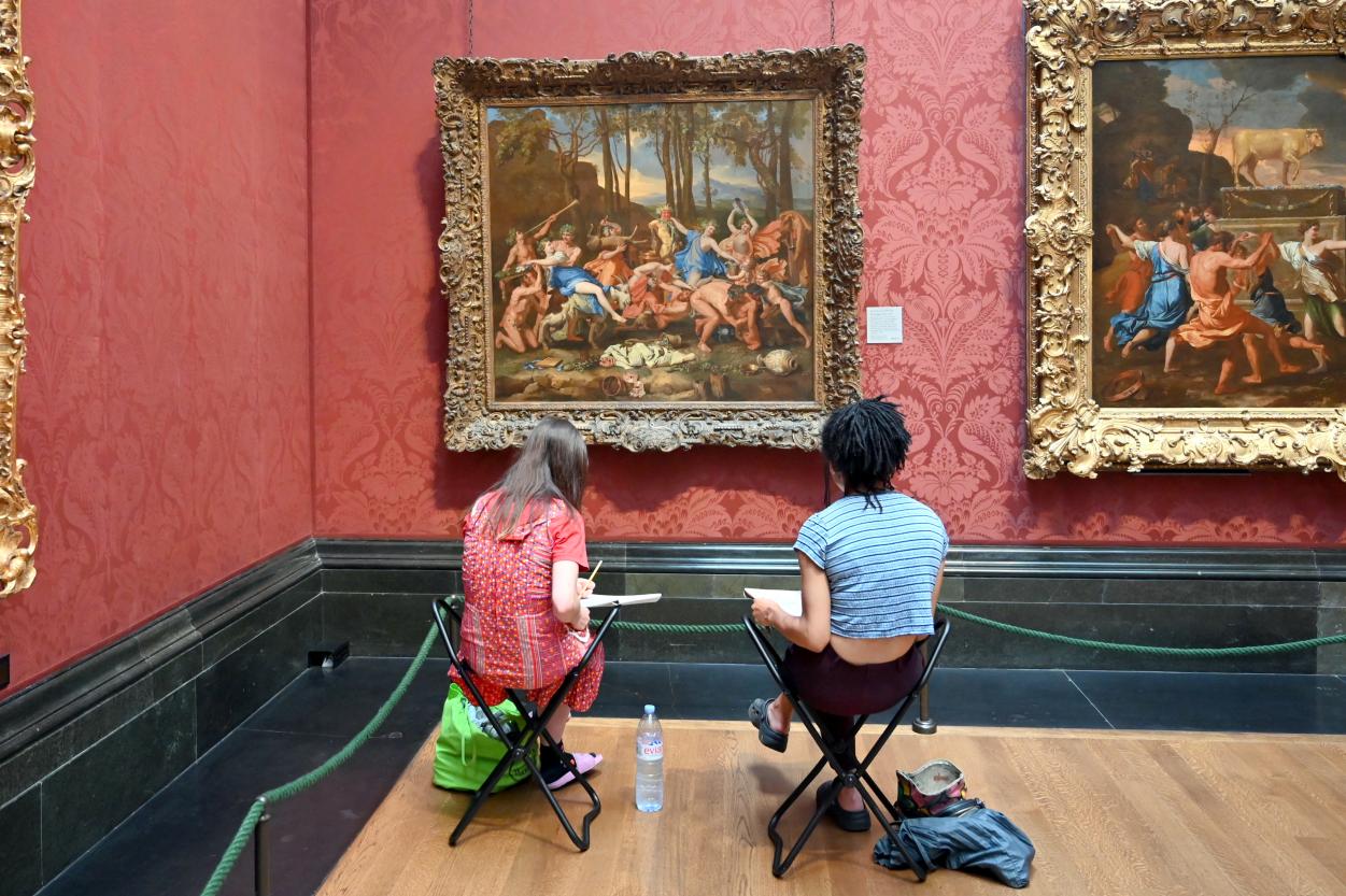 Nicolas Poussin (1624–1663), Der Triumph des Pan, London, National Gallery, Saal 31, 1636, Bild 2/3